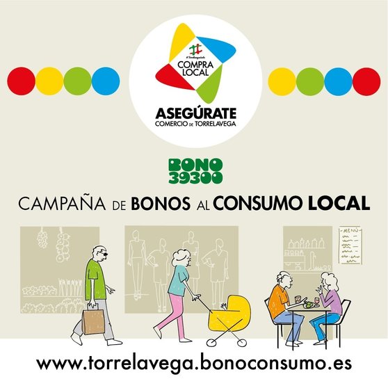 Cartel de la campaña de bonos de Torrelavega