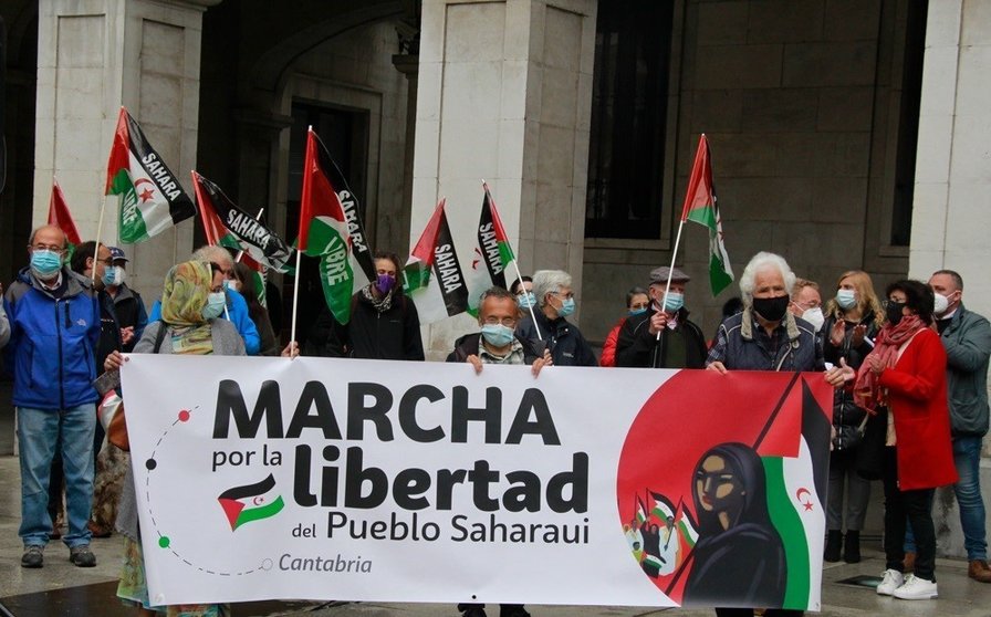 Archivo - Presentación de la marcha por la libertad del pueblo saharaui
