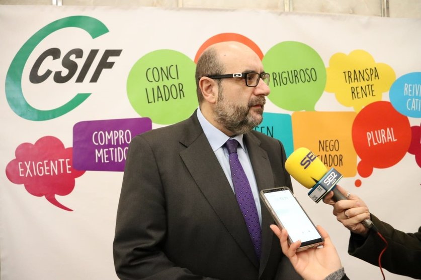 Archivo - Miguel Borra, presidente nacional de CSIF