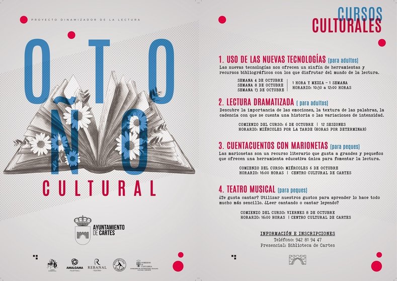 Cartel del 'Otoño cultural' de Cartes