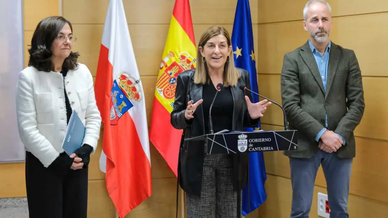 11:30 horas. Gobierno de Cantabria. La presidenta de Cantabria, Mar&iacute;a Jos&eacute; S&aacute;enz de Buruaga, se re&uacute;ne con la rectora de la Universidad de Cantabria, Conchi L&oacute;pez. 12 de marzo de 2026 &copy; Ra&uacute;l Lucio