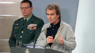 El director del Centro de Coordinaci&oacute;n de Alertas y Emergencias Sanitarias, Fernando Sim&oacute;n, durante una rueda de prensa tras una reuni&oacute;n del Gabinete del Seguimiento del Estado de Alarma por el coronavirus