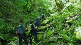 Zona de b&uacute;squeda en Campoo de Suso. &copy;