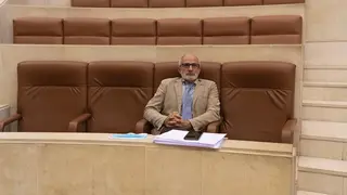 Consejero de Sanidad, Miguel Rodr&iacute;guez, en el Parlamento