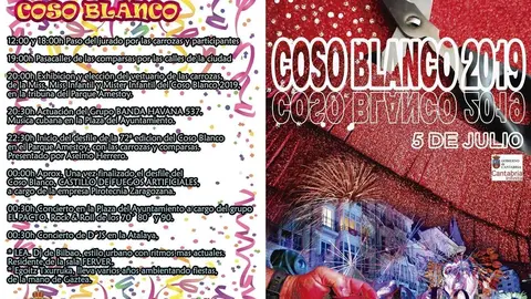 Programaci&oacute;n de la fiesta del Coso Blanco de Castro Urdiales