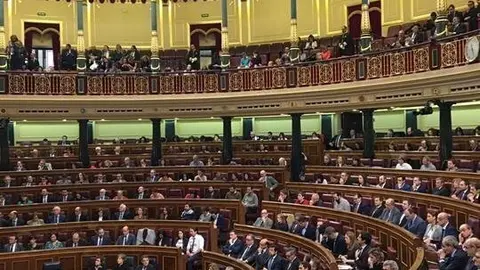 Plano general del hemiciclo del Congreso durante la pasada legislatura 