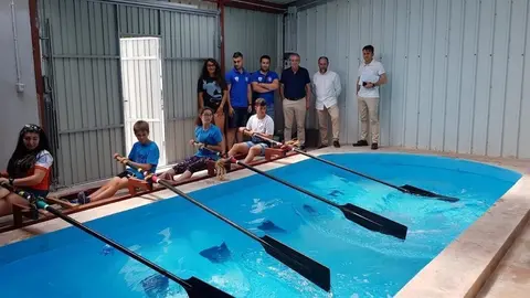 Nuevo foso de entrenamiento de remo en el Centro de Actividades Acu&aacute;ticas de Suances