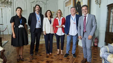 &Iacute;&ntilde;igo Barandiar&aacute;n, Sergio del Campo, Yolanda D&iacute;az, Diego Movell&aacute;n, Merc&eacute; Perea i Conillas y Mar&iacute;a Gloria Redondo