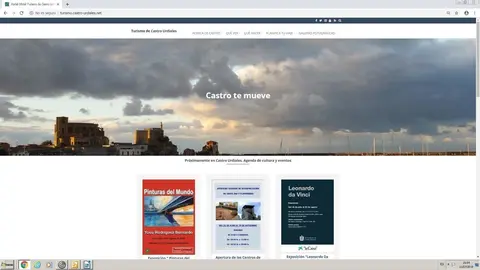 Imagen de la nueva web de turismo de Castro Urdiales