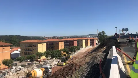 Obras por desprendimiento en A 67