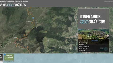 Itinerarios geogr&aacute;ficos, propuesta de la UC