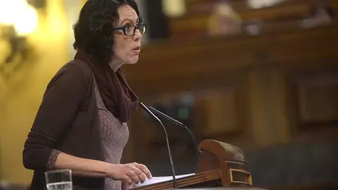 La diputada de Unidas Podemos Eva Garc&iacute;a Sempere (IU)