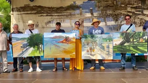 Concurso de pintura r&aacute;pida de los Ba&ntilde;os de Ola