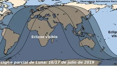 Eclipse parcial de Luna del 16 de julio de 2019