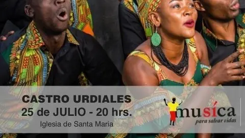 Cartel del concierto de Aba Taano en Castro Urdiales