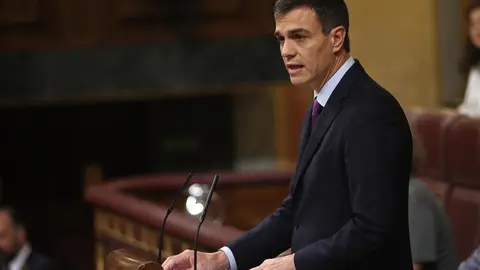 L&iacute;der del PSOE en la tribuna 