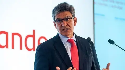 Jos&eacute; Antonio &Aacute;lvarez, consejero delegado de Banco Santander durante la presentaci&oacute;n de resultados de la entidad