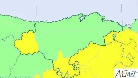 Mapa de avisos activos en Cantabria para este mi&eacute;rcoles