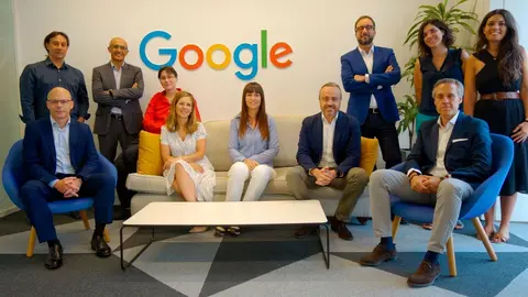 Equipos de trabajo para la alianza de Google Cloud, aTMIRA y Liberbank.