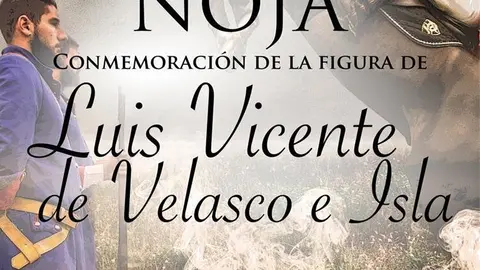 Cartel del homenaje al capit&aacute;n Luis Vicente de Velasco