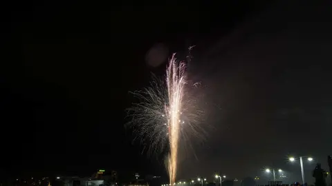 DAVID S. BUSTAMANTE 27/07/2019 SANTANDER/ CANTABRIA Fuegos artificiales en la Bah&iacute;a de Santander
