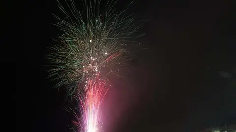 DAVID S. BUSTAMANTE 27/07/2019 SANTANDER/ CANTABRIA Fuegos artificiales en la Bah&iacute;a de Santander