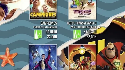 Astillero.- Cuatro pel&iacute;culas en el Ciclo de Cine de Verano, que arranca el lunes con 'Campeones'