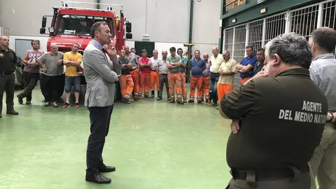 Ronda visitas Guilleromo Blanco, consejero Medio Rural