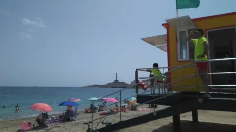 Imagen de archivo de un puesto de vigilancia de playas en Cartagena