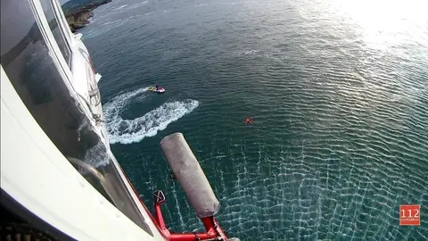 Rescate del buceador en Ajo