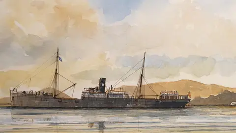 Acuarela del 'Cabo Machichaco' de Roberto Hern&aacute;ndez