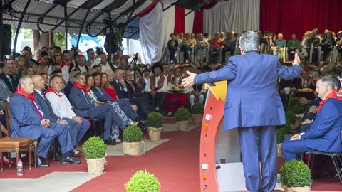 El presidente, Miguel &Aacute;ngel Revilla, en su discurso por el D&iacute;a de Cantabria en Cabez&oacute;n de la Sal