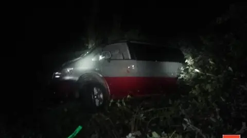 furgoneta caída al río cruce vendejo caloca