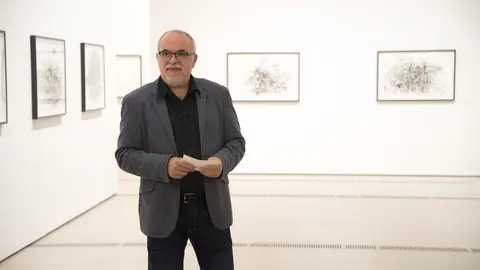 Orlando Britto en la muestra de Millares en el Centro Bot&iacute;n