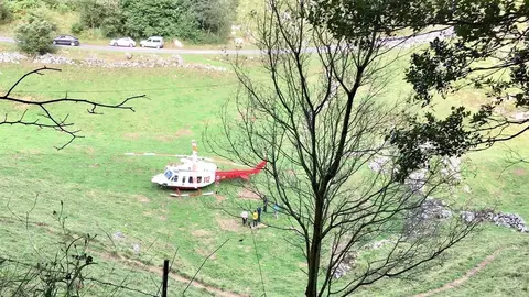 Rescate de un espele&oacute;logo ingl&eacute;s en Matienzo