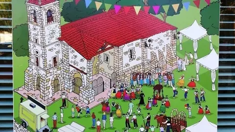 Cartel ganador del concurso para ilustrar las fiestas de la Virgen de Valencia