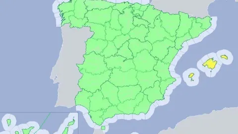 Alerta amarilla por riesgo de lluvias y tormentas en Baleares