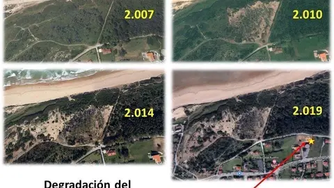 Degradaci&oacute;n del Monte Arna en Somo