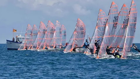 Disputa de la segunda jornada de la Copa de Espaa&ntilde;a de 29er en la Semana Internacional