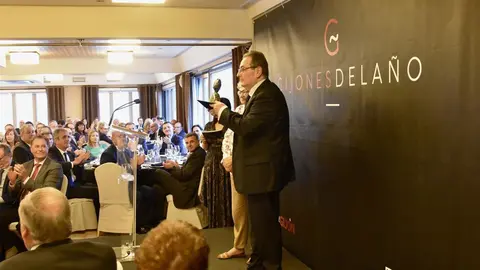 El empresario Sabino Garc&iacute;a Vallina recibe el premio Gijon&eacute;s del A&ntilde;o.