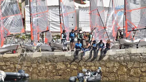 Participantes en la Semana Internacional de Vela de Santander
