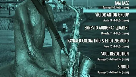 Cartel del ciclo 'Raqueros del jazz'