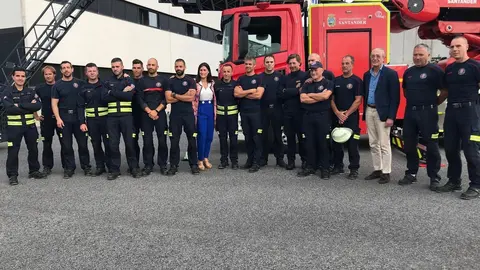 Presentaci&oacute;n de la nueva autoescala del parque de bomberos