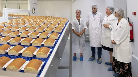 El vicepresidente y consejero de Universidades, Igualdad, Cultura y Deporte, Pablo Zuloaga, visita la f&aacute;brica de sobaos y quesadas Josel&iacute;n