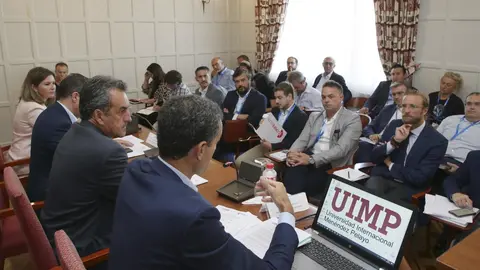 El consejero de Innovaci&oacute;n, Industria, Transporte y Comercio, Francisco Mart&iacute;n, en el curso de la UIMP