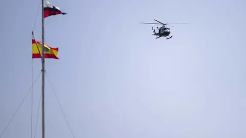DAVID S. BUSTAMANTE 13/09/2019 SANTANDER/ CANTABRIA Simulacro de rescate con el helicoptero del 112 del Gobierno de Cantabria