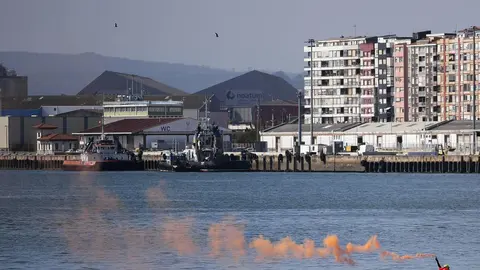 DAVID S. BUSTAMANTE 13/09/2019 SANTANDER/ CANTABRIA Simulacro de rescate con el helicoptero del 112 del Gobierno de Cantabria