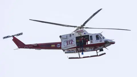 DAVID S. BUSTAMANTE 13/09/2019 SANTANDER/ CANTABRIA Simulacro de rescate con el helicoptero del 112 del Gobierno de Cantabria