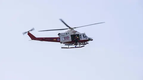 DAVID S. BUSTAMANTE 13/09/2019 SANTANDER/ CANTABRIA Simulacro de rescate con el helicoptero del 112 del Gobierno de Cantabria