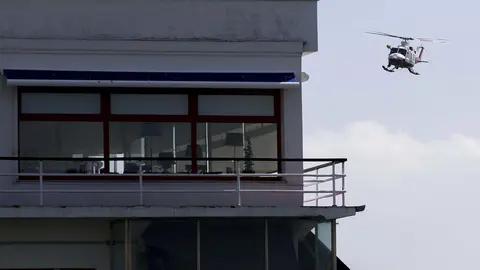 DAVID S. BUSTAMANTE 13/09/2019 SANTANDER/ CANTABRIA Simulacro de rescate con el helicoptero del 112 del Gobierno de Cantabria